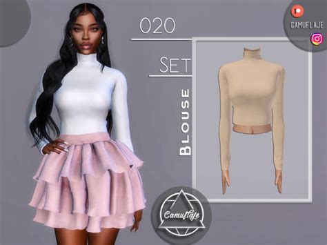 Set 020 Blouse By Camuflaje At Tsr Sims 4 Updates