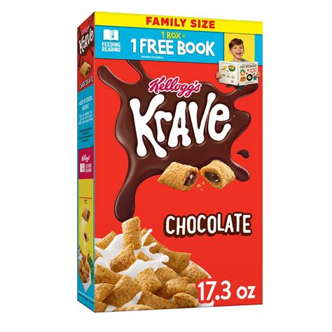 Kellogg S Krave Chocolate Breakfast Cereal 17 3 Oz