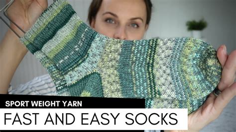 Fast And Easy Socks Toe Up Knitting Pattern Youtube