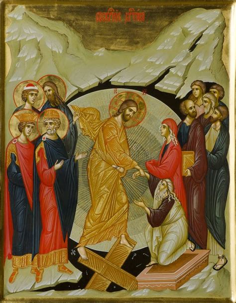Orthodox Icon Of The Resurrection Of Jesus Christ Easter Editorial