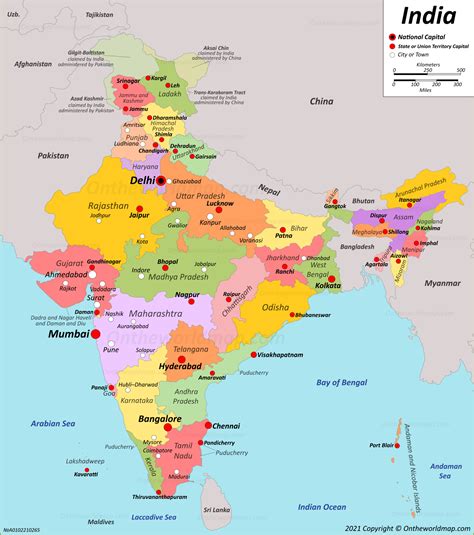 India Map Discover India With Detailed Maps