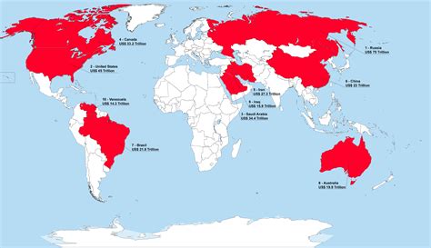 Top 10 countries by natural resources value in trillion US$ : r/MapPorn