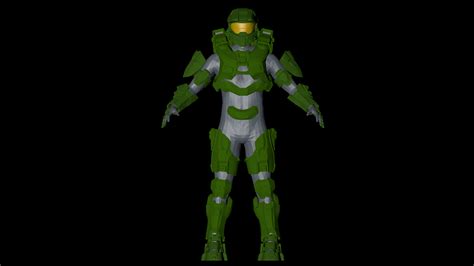 Master Chief Halo 4 Complete Armor 3d Print File Digital Download Size