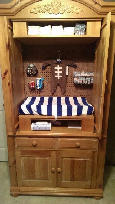 Computer corner armoire to facilitate your work computer corner armoire is great for an office or home office as it is a great way to put in order a busy office. Updated armoire to changing table | Baby armoire, Baby changing tables, Baby dresser