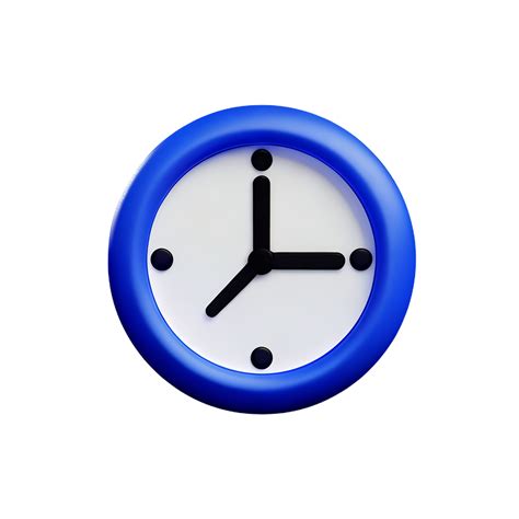 Blue Clock Icon On Transparent Background 27687897 Png