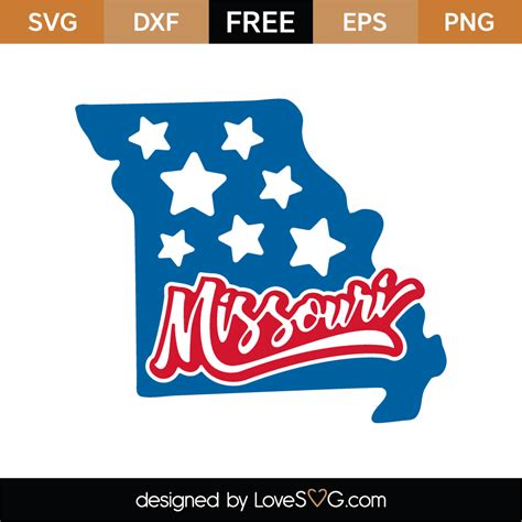 Cut File Missouri Svg Missouri State Svg Cricut Missouri Outline Mo Svg