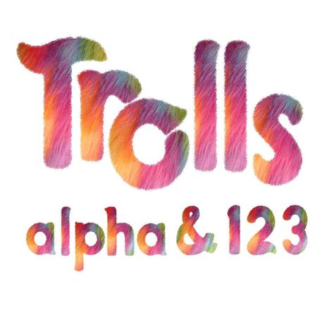 Trolls hair full alphabet Trolls clipart Trolls alphabet