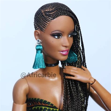 sandrine on instagram “africarbie hair series 》12 12《 signature africarbie…” black doll