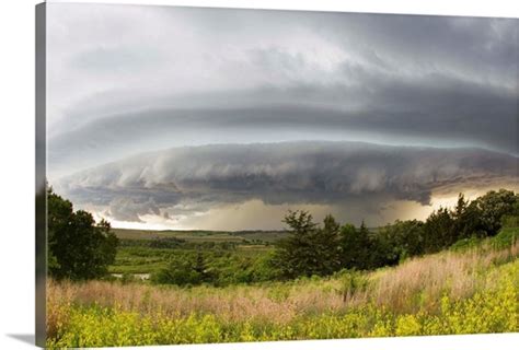 A Shelf Cloud From A Supercell Thunderstorm In Tornado Alley Photo