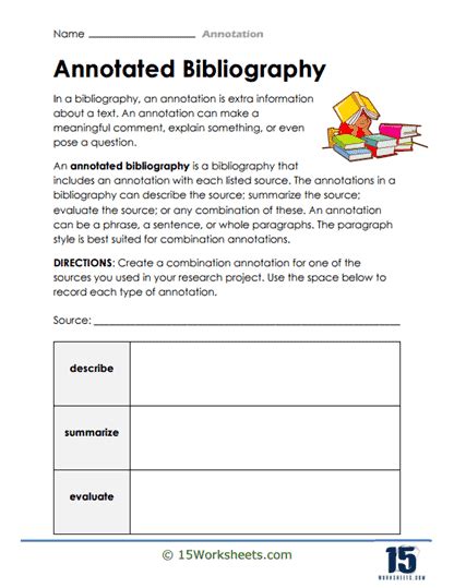 Annotation Worksheets 15