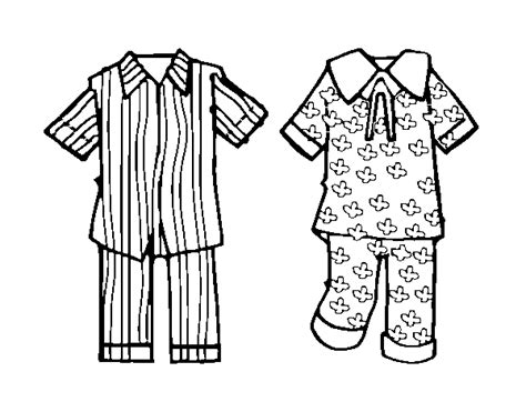 Desenho De Pijamas Para Colorir Colorir Com