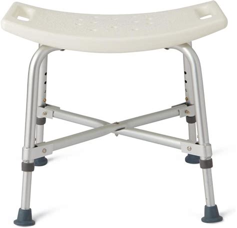 Medline Heavy Duty Shower Chair Bath Bench Without Back Bariatric Bath Chair Supports Up To 500
