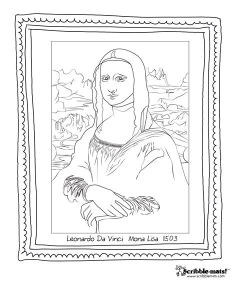 Mona Lisa Line Drawing At Getdrawings Free Download