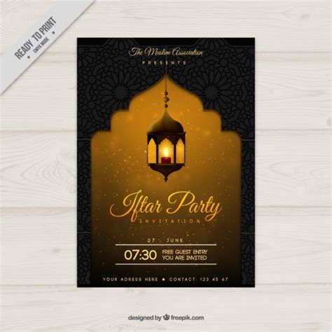 ✓ free for commercial use ✓ high quality images. Gele ramadan partij poster | Gratis Vector