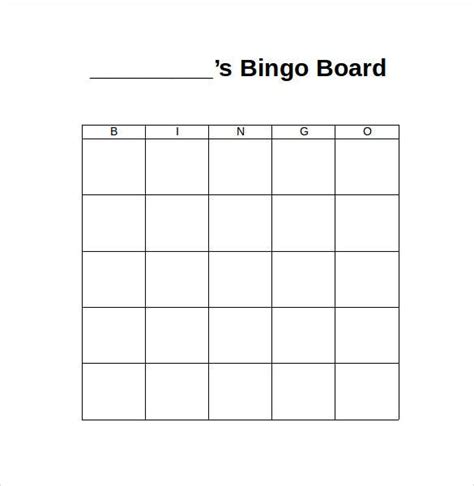 Blank Bingo Template 15 Psd Word Pdf Vector Eps Format Download