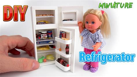Diy Realistic Miniature Refrigerator Dollhouse No Polymer Clay