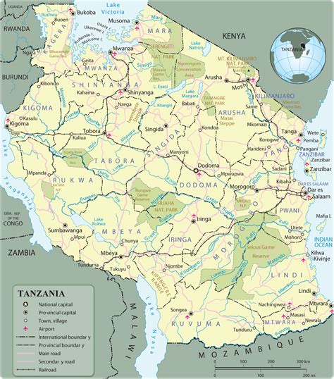 Map Tanzania 