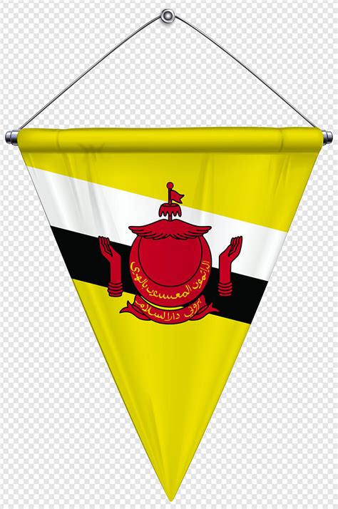 Gambar Bendera Panji Segitiga Brunei Darussalam Png Download Gratis