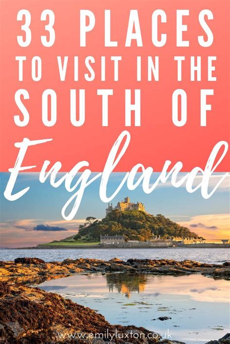 An Island With The Words 33 Places To Visit In The South Of England