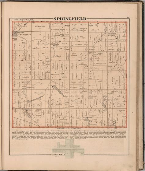 1874 Atlas Laporte County Indiana Maps State Old Genealogy Land Owners