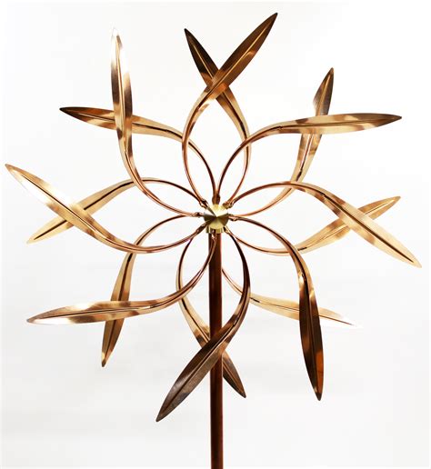 Stanwood Wind Sculpture Large Kinetic Copper Dual Spinner