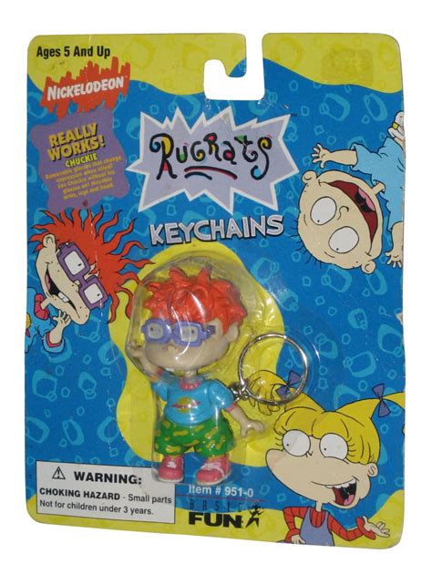 Nickelodeon Rugrats Chuckie Figure Basic Fun Keychain