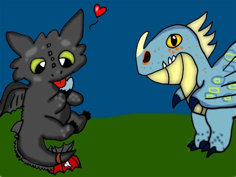 Toothless And Stormfly By Bubbleice720 On Deviantart
