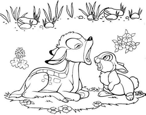 Kleurplaten Bambi En Stampertje