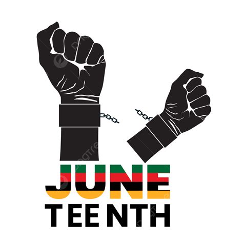 Juneteenth Freedom Day Transparent Background African American Hand