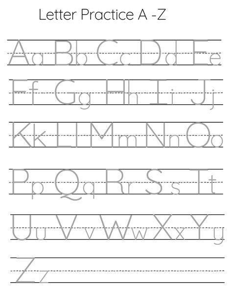 Get 10 Trace The Letters Of The Alphabet Worksheet Pictures Small