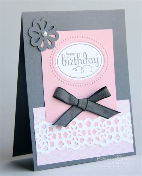 Elaines Creations Elegant Birthday Card