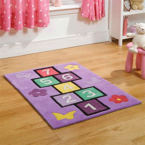 Play Hopscotch Rugs In Lilac Free Uk Delivery The Rug Seller