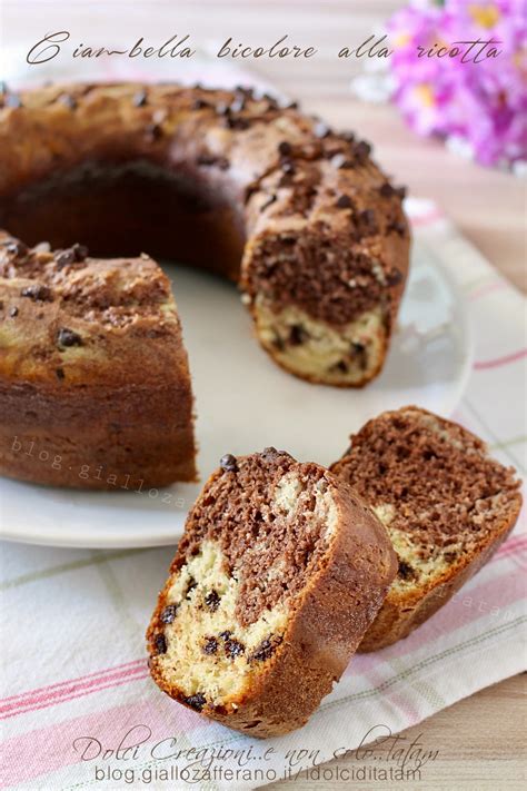 ciambella bicolore alla ricotta senza burro con video ricetta