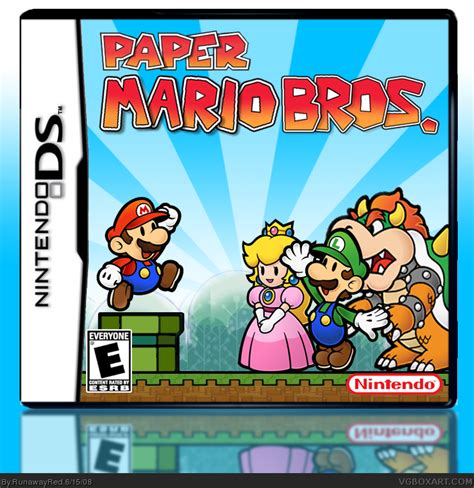 Paper Mario Bros Nintendo Ds Box Art Cover By Runawayred