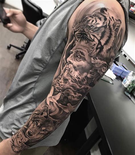Dalin extra large temporary tattoos full arm and half arm tattoo sleeves for men women 20 sheets, tiger, wolf, lion, skull collection (collection 4) 4.7 out of 5 stars. Mens Sleeves Tattoo • Half Sleeve Tattoo Site