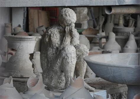 plaster casts of pompeii victims bodies provide a chilling look at their last moments pompeii