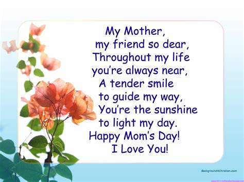 Inspirational mother's day quotes for mom share these sweet mother's day quotes with your mom, grandmother, or anyone else you admire. Best 30+ Mothers Day Poems & Quotes
