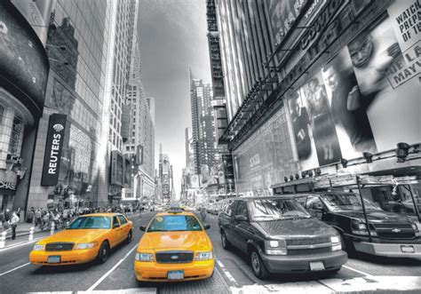 Fototapete Tapete New York Taxi Yellow Cap Manhattan Nyc