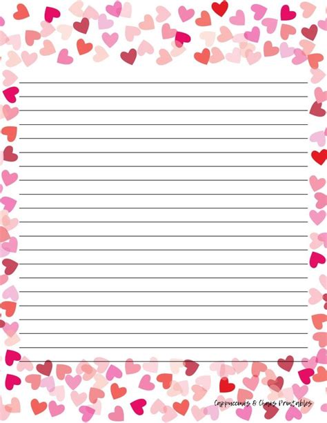 Love Letter Template Printable Cover Letters Samples