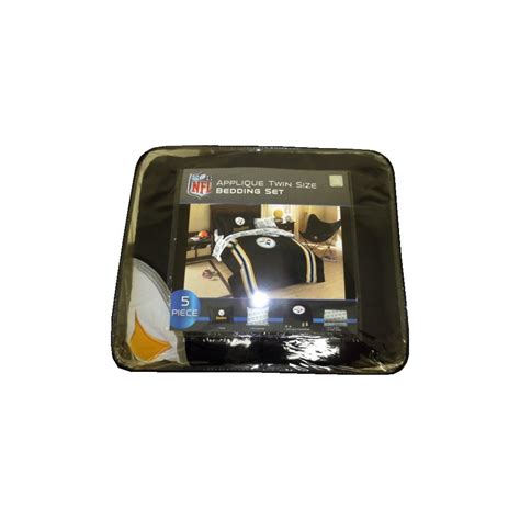 View wiki source for this page without editing. Pittsburgh Steelers NFL Applique Twin Size 5-Piece Bedding ...