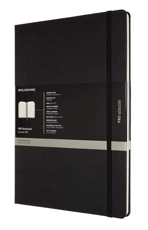 Moleskine Pro Notebook Black A4 Ruled Hardcover 8053853602589