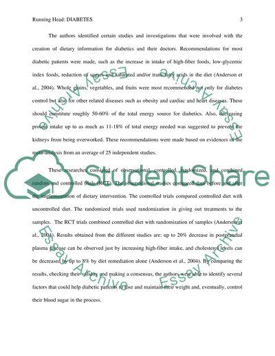 Sample summary & critique papers these examples are. A Research Critique on a Quantitative Study of Diabetes Paper