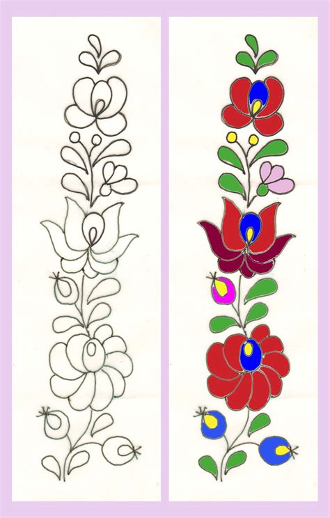 Plantillas Dibujos De Flores Para Bordar Blusas 1ee Polish Embroidery