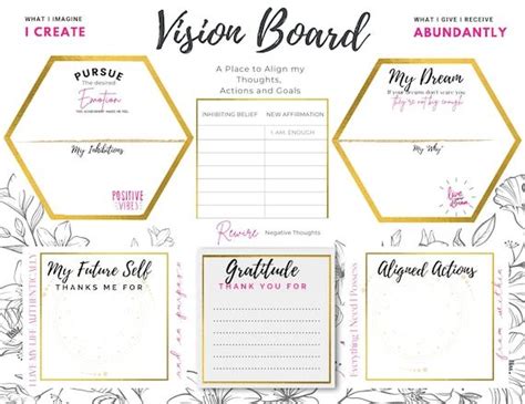 Paper Calendars And Planners Paper And Party Supplies Vision Board