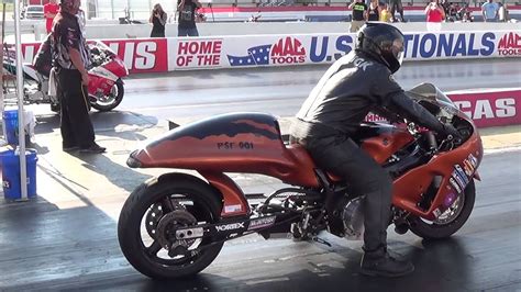 Indonesian drag bike (suzuki satria f). Supercharged Pro Street 7.04@210mph motorcycle drag racing ...