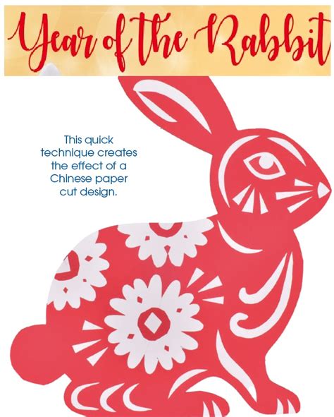 Chinese New Year 2023 Paper Cut Rabbit Creative Steps Creative Steps