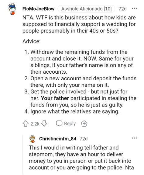 Stepmom Dips Her Hands Into Her Stepsons Account To Fund Her Big