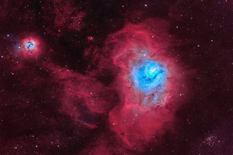 M8 And M20 Lagoon And Trifid Nebula Photon X Astrophotography