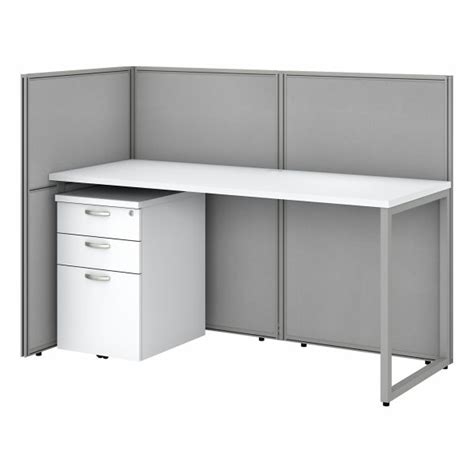 Bush Business Furniture Easy Office 60w Cubicle Desk With File Cabinet