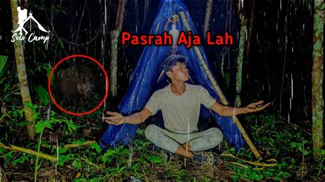HUJAN HUJAN DI TEROR BABI Camping Hujan Deras Di Hutan YouTube